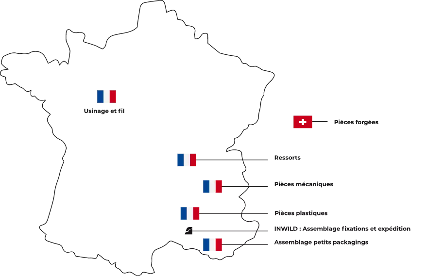 Carte de France - engagement local